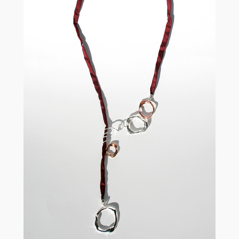 Collana collezione Aria - Argento e bronzo