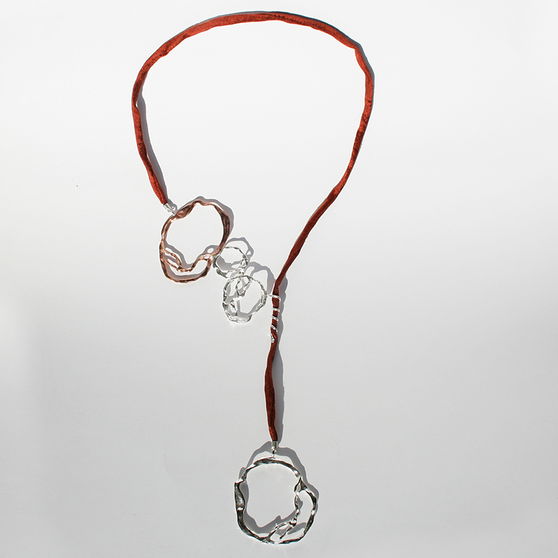 Collana collezione Aria - Argento e bronzo